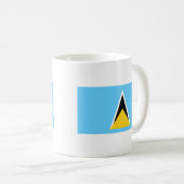 St- Luciaflagge Kaffeetasse (VorderseiteRechts)