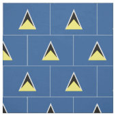 St- Luciaflagge Stoff (Muster)