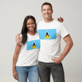 St- Luciaflagge T-Shirt (Unisex)