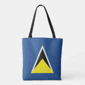 St- Luciaflagge Tasche (Rückseite)