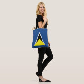St- Luciaflagge Tasche (Am Model)