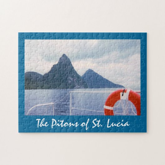 St LuciaPitons vom Seepuzzlespiel Puzzle (Horizontal)
