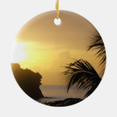 St- Luciasonnenuntergang-Verzierung Keramikornament (Hinten)