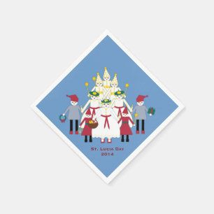 St- Luciatagesweihnachtspapierservietten Serviette