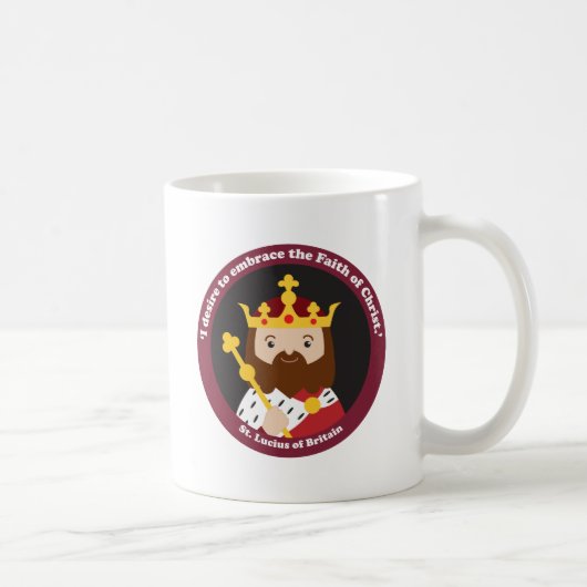 St. Lucius of Britain Kaffeetasse (Rechts)
