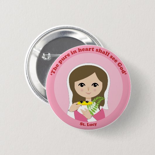 St. Lucy Button (Vorne & Hinten)