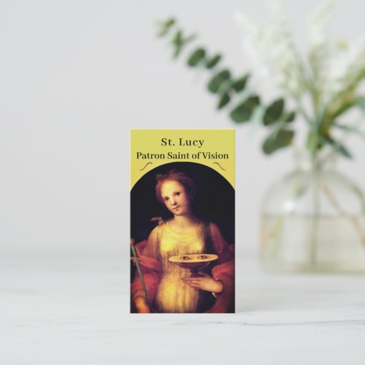 St. Lucy Pachtkarte Telefonnummerkarte (Stehend Vorderseite)