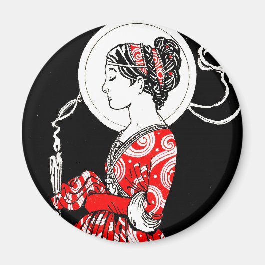 St. Lucy von Syrakus Magnet (Vorne)