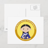 St. Lucy Yi ZhenMei Postkarte (Vorne/Hinten)