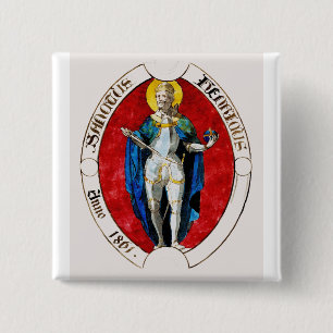 St. Ludwig IX. von Frankreich Schutzpatron der Kön Button