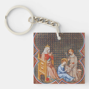 St. Ludwig IX. von Frankreich Schutzpatron der Kön Schlüsselanhänger