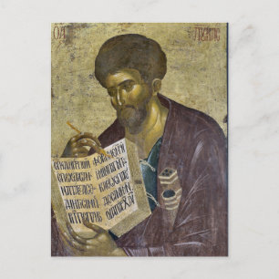 St. Luke das evangelistisch-orthodoxe Christliche Postkarte