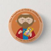 St Luke der Evangelist Button (Vorderseite)