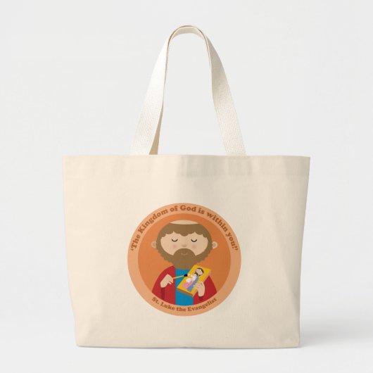 St. Luke der Evangelist Jumbo Stoffbeutel (Vorne)