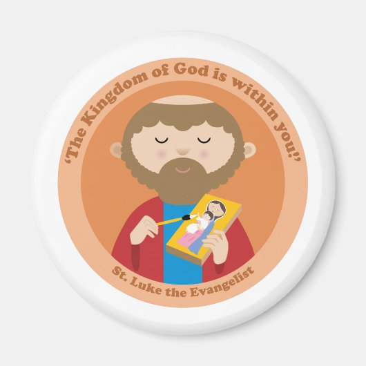 St. Luke der Evangelist Magnet (Vorne)