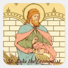 St. Luke der Evangelist (RLS 08) Quadratischer Aufkleber