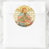 St. Luke der Evangelist (RLS 08) Runder Aufkleber (Tasche)