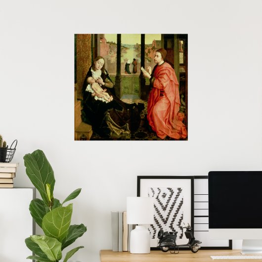 St. Luke Drawing a Portrait of the Virgin Poster (Heimbüro)