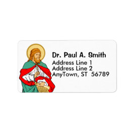 St. Luke, geliebter Arzt (RLS 08; MedVers.) Adressaufkleber