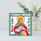St. Luke, geliebter Arzt (RLS 08; MedVers.) Karte (Stehend Vorderseite)