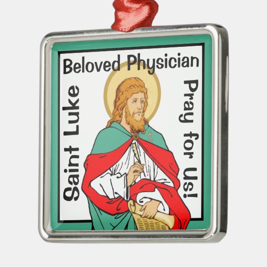 St. Luke, geliebter Arzt (RLS 08; MedVers.) Ornament Aus Metall (Links)