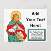 St. Luke, geliebter Arzt (RLS 08; MedVers.) Postkarte (Vorderseite)