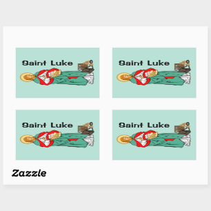 St. Luke, geliebter Arzt (RLS 08; MedVers.) Rechteckiger Aufkleber