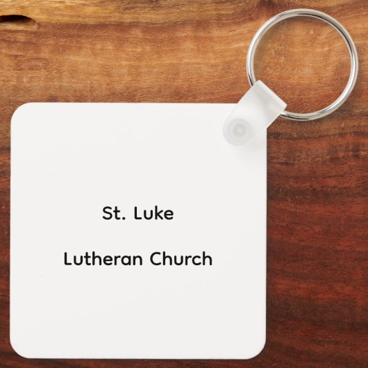 St. Luke Kirchenherbst Schlüsselanhänger (Rückseite)
