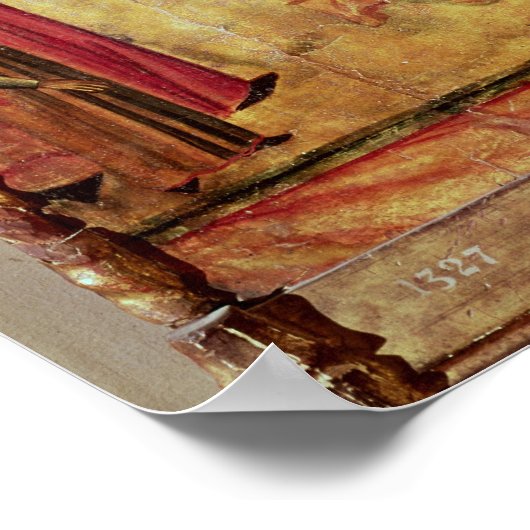 St. Luke Operating on a Man's Head, c.1400-30 Poster (Ecke)