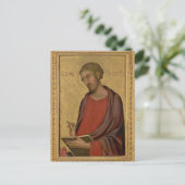 St. Luke Orthodox Christliches Symbol Postkarte (Stehend Vorderseite)