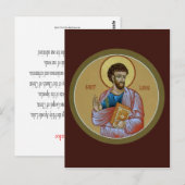 St. Luke Prayer Card Postkarte (Vorne/Hinten)