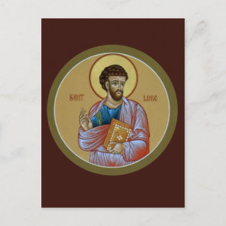 St. Luke Prayer Card Postkarte