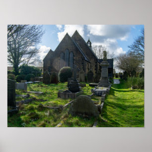 St Luke’s Kirche und Friedhof, Norland Poster