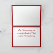 St. Luke symbolisieren, Gospel-Schriftsteller Feiertagskarte (Innenseite)