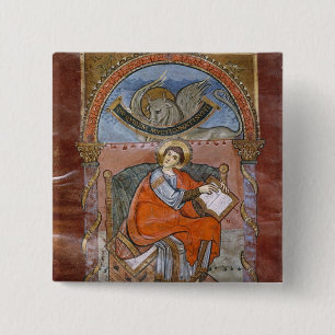 St Luke, vom Evangelium von St. Riquier Button