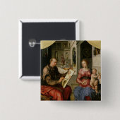 St Luke, welches die Jungfrau, c.1545 malt Button (Vorne & Hinten)
