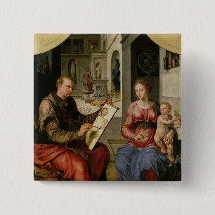 St Luke, welches die Jungfrau, c.1545 malt Button