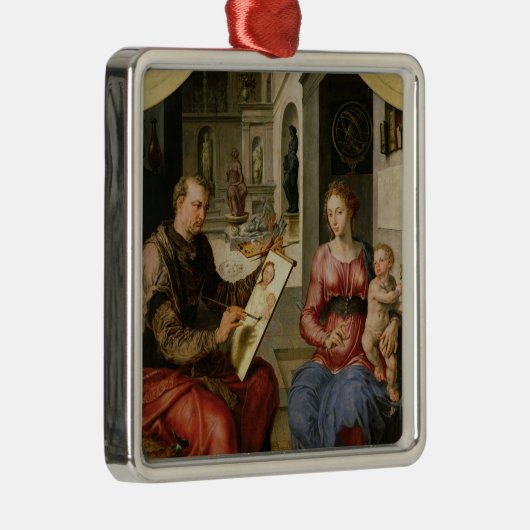 St Luke, welches die Jungfrau, c.1545 malt Ornament Aus Metall (Rechts)