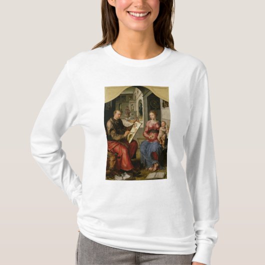 St Luke, welches die Jungfrau, c.1545 malt T-Shirt (Vorderseite)