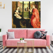 St. Luke Zeichnend Portrait der Jungfrau Leinwanddruck (Insitu (Wohnzimmer))