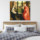 St. Luke Zeichnend Portrait der Jungfrau Leinwanddruck (Insitu (Schlafzimmer))