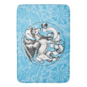 St. Luke's Emblem Winged Bull Badematte (Vorderseite Vertikal)