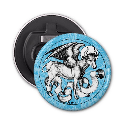 St. Luke's Emblem Winged Bull Flaschenöffner (Vorderseite)