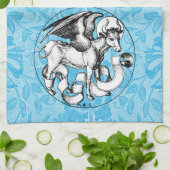 St. Luke's Emblem Winged Bull Geschirrtuch (Gefaltet)
