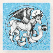 St. Luke's Emblem Winged Bull Glasuntersetzer (Vorderseite)