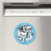 St. Luke's Emblem Winged Bull Magnet (In Situ (Geschirrspüler))