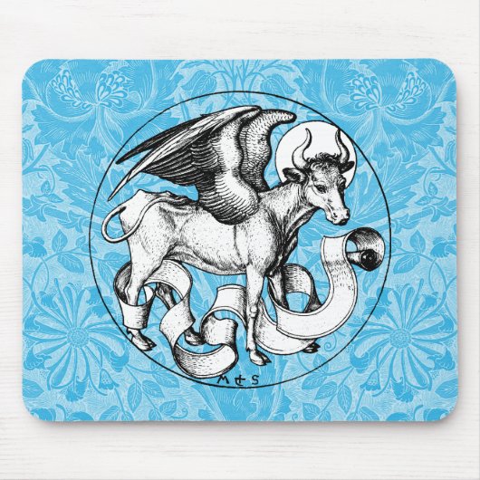 St. Luke's Emblem Winged Bull Mousepad (Vorne)