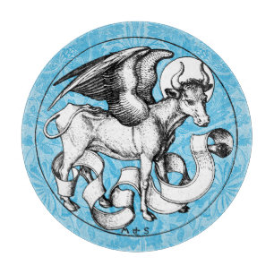 St. Luke's Emblem Winged Bull Schneidebrett