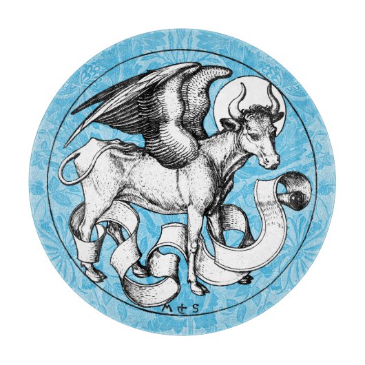 St. Luke's Emblem Winged Bull Schneidebrett (Vorderseite)