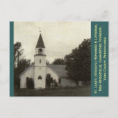 St. Luke's Reformed & Lutheran Church, York Co, PA Postkarte (Vorderseite)